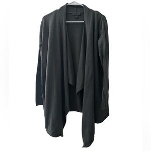 Barefoot dreams gray waterfall open cardigan